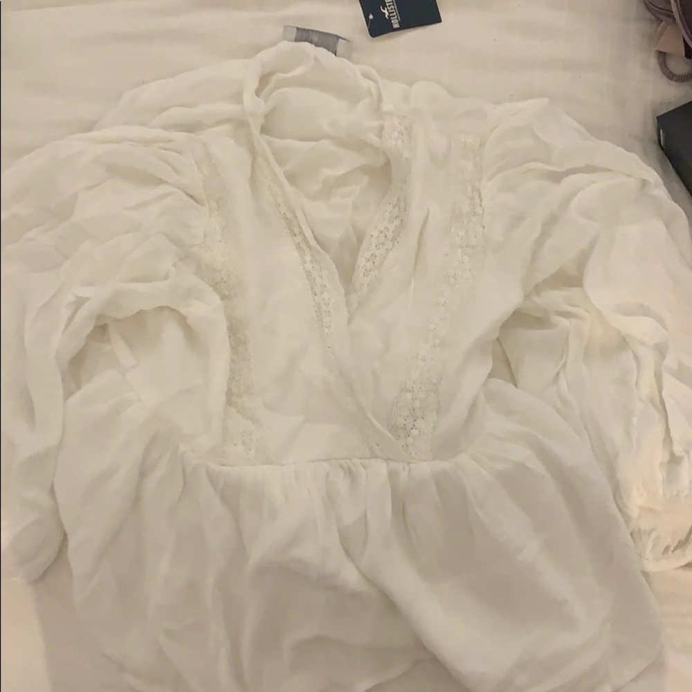 Hollister Long Sleeve V-Neck Blouse